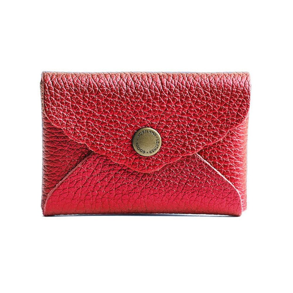 Portland Leather mini daisy wallet "Reba Red" NWT - Picture 3 of 5